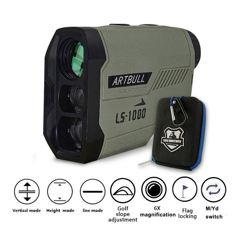 Golf Laser Rangefinder 1000M - 650M Telescope with Flag-Lock Slope Pin Distance Meter