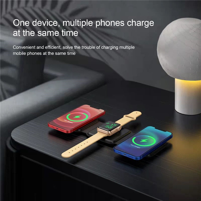 3 in 1 Magnetic Wireless Charger Pad for iPhone - 200W