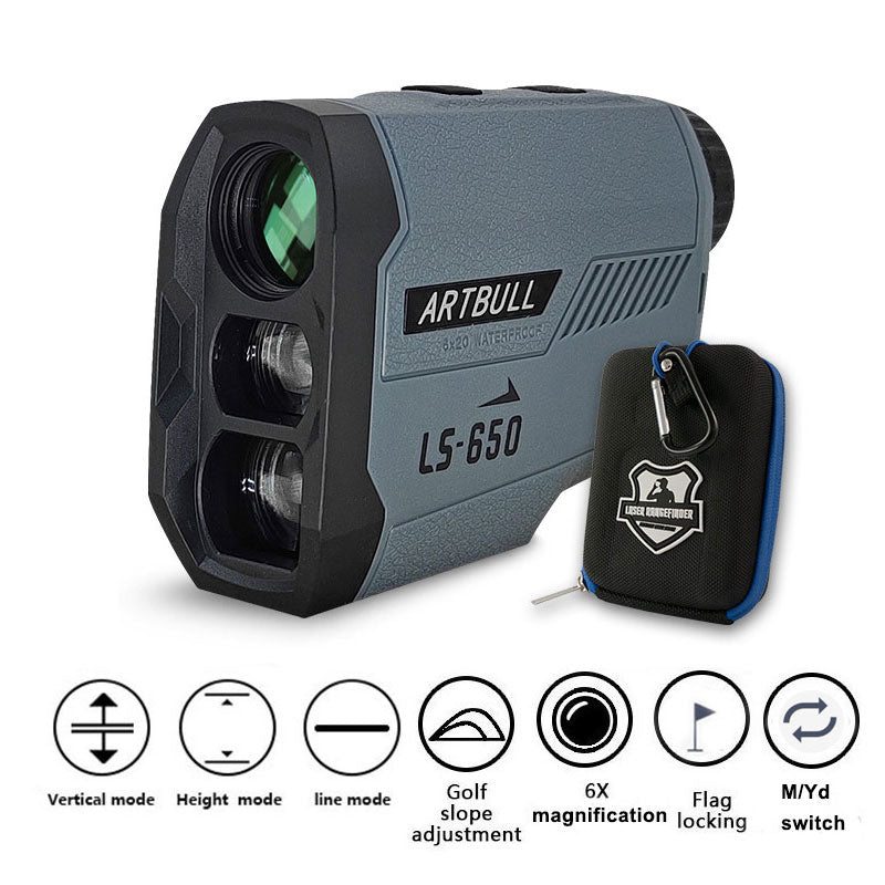 Golf Laser Rangefinder 1000M - 650M Telescope with Flag-Lock Slope Pin Distance Meter